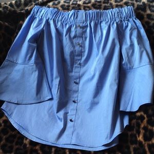 New York and company off the shoulder bell sleeve